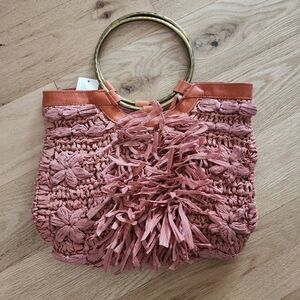 Antropologie Rosalita Fringe Mini Tote Bag